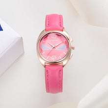 Women Fashion Leather Band Analog Quartz Round Wrist Watch Watches