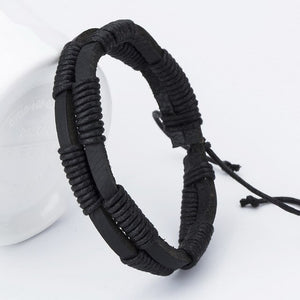 Men's  Trendy  Handmade Leather Bracelets